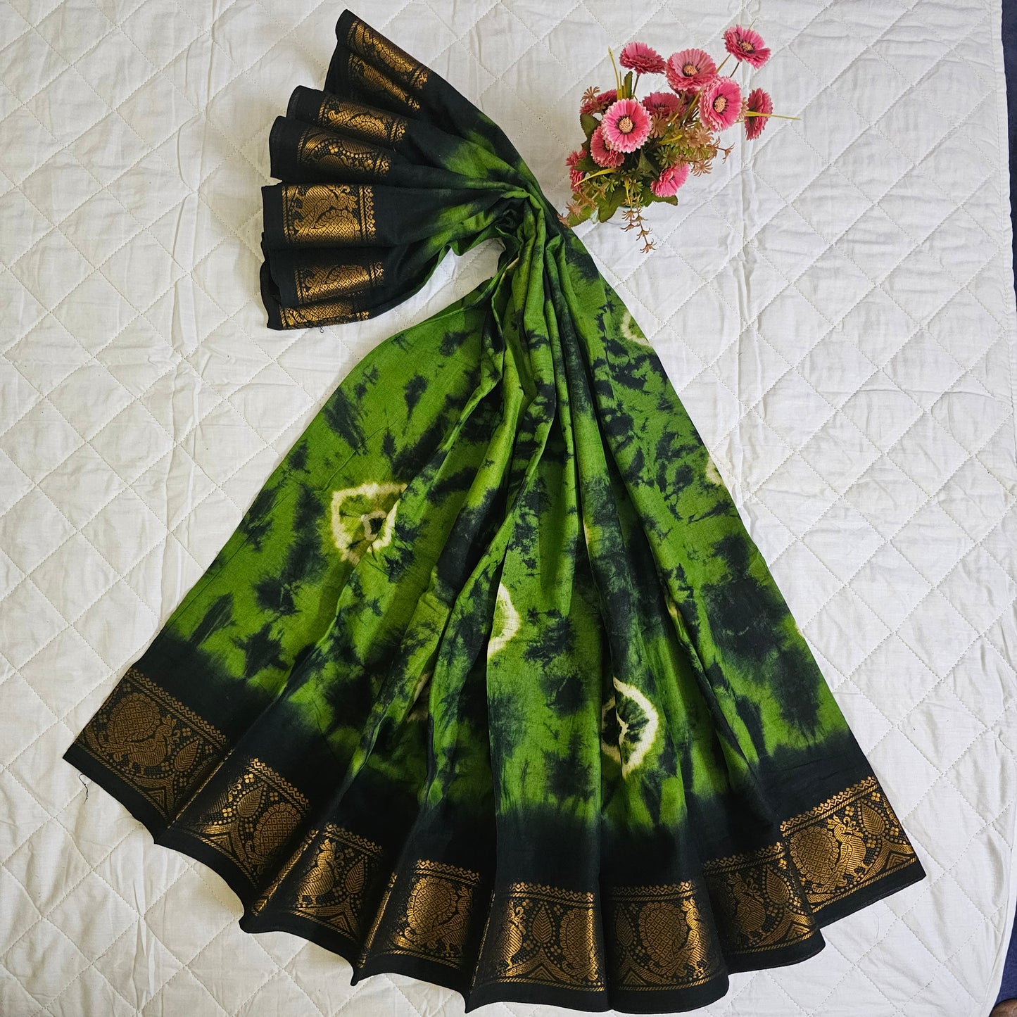 Soft cotton silk saree